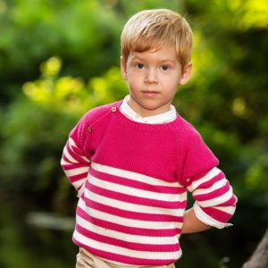 Jersey Rayas Grosella Niño