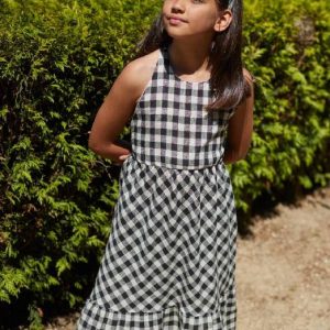 Vestido atar cuello midi