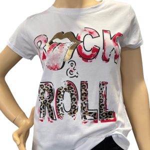 CAMISETA ROCK BLANCA
