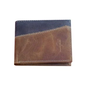 Billetera de Cuero Artesanal Cartera Casual con Cierre Accesorio Hombre