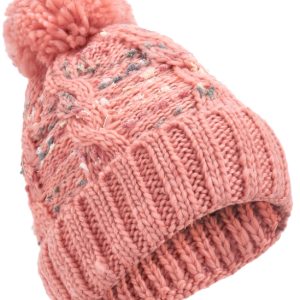 GORRO LANA CORAL CON MOTAS