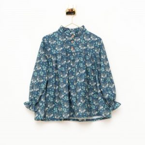 Blusón Flor Turquesa