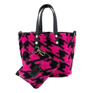 Bolso de Ante & Terciopelo reversible con neceser extra
