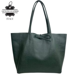 Amplio Bolso Shopper Universitario en Piel para Mujer con 2 Asas Largas