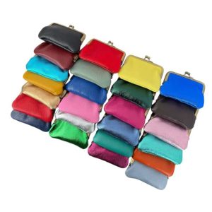 Monedero Compacto de Piel Italiana con Cierre de Click, Acabado Bronce y Gran Calidad para Mujer