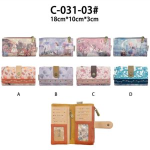 Cartera Sintética de Mujer con Muñeca Sweet Candy, Espacio para Tarjetas y Bolsillo Interno