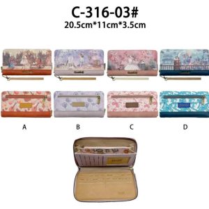 Cartera Sintética de Mujer con Muñeca Sweet Candy, Bolsillo Trasero y Asa Corta Extraíble