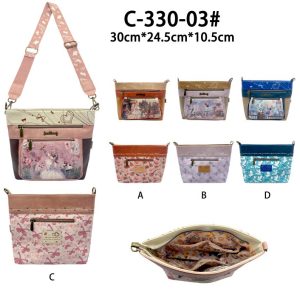 Bolso Bandolera Sintético con Diseño Muñeca Sweet Candy y 3 Bolsillos Exteriores para Mujer