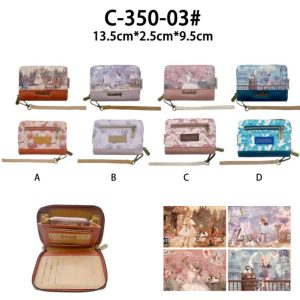 Monedero Sintético de Mujer con Muñeca Sweet Candy, Asa de Mano Extraíble y Espacio para Tarjetas