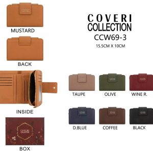 Monedero Sintético Coveri Collection de Mujer con Caja, Espacio para Tarjetas y Bolsillo Interno