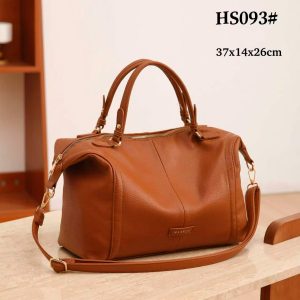 Amplio Bolso de Mano Sintético y Blando Maxfly de Mujer con Bolsillo Trasero y Tira Bandolera