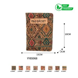 Alegre Funda de Pasaporte Ecológica en Corcho para Mujer con Bonito Diseño