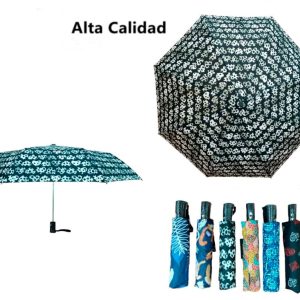 Original Paraguas de Mujer con Alta Calidad, Precioso Diseño y Mango Antideslizante