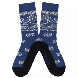Calcetines lana Bandana azul marino