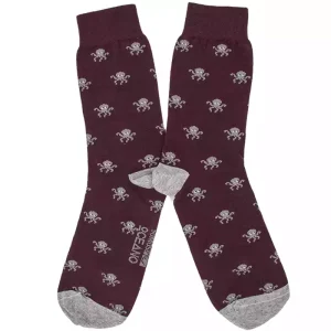 Calcetines Pulpos burdeos