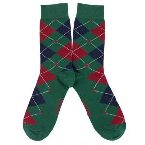 Calcetines Rombos Nécoras verde