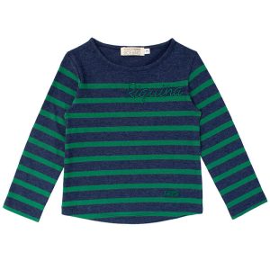 Camiseta Riquiña azul y verde niña