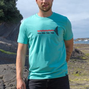 Camiseta orgánica turquesa unisex SNORKEL