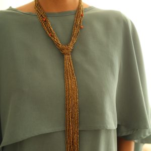 Collar Corbata Dorado