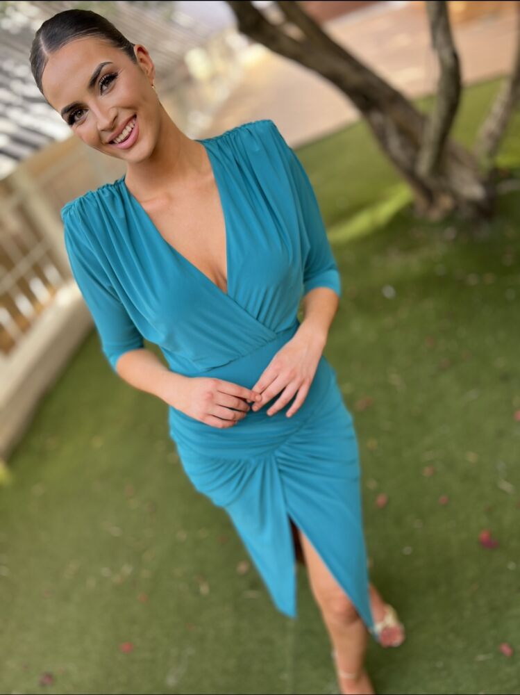 Vestido Donatella Turquesa - Imagen 5