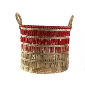 CESTO FIBRA ALGAS ROJA GRANDE