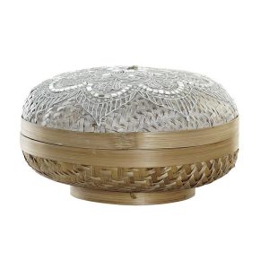 CESTA BAMBÚ REDONDA CON TAPA GRANDE