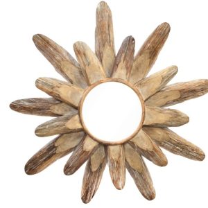 ESPEJO SOL MADERA TRONCOS