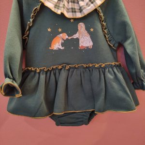 Jesusito felpa verde dorado