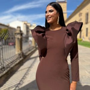 Vestido Olaya Marrón