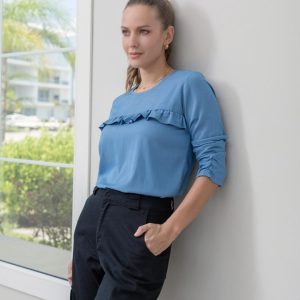 Blusa Mangas Largas.