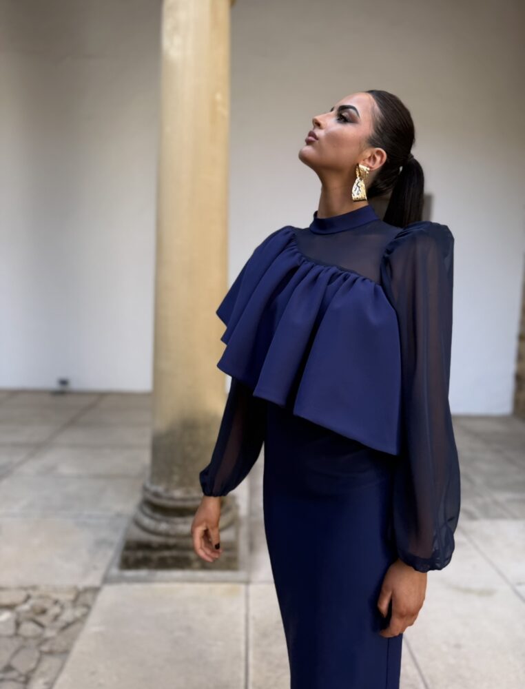 Vestido Vega Azul Marino - Imagen 7