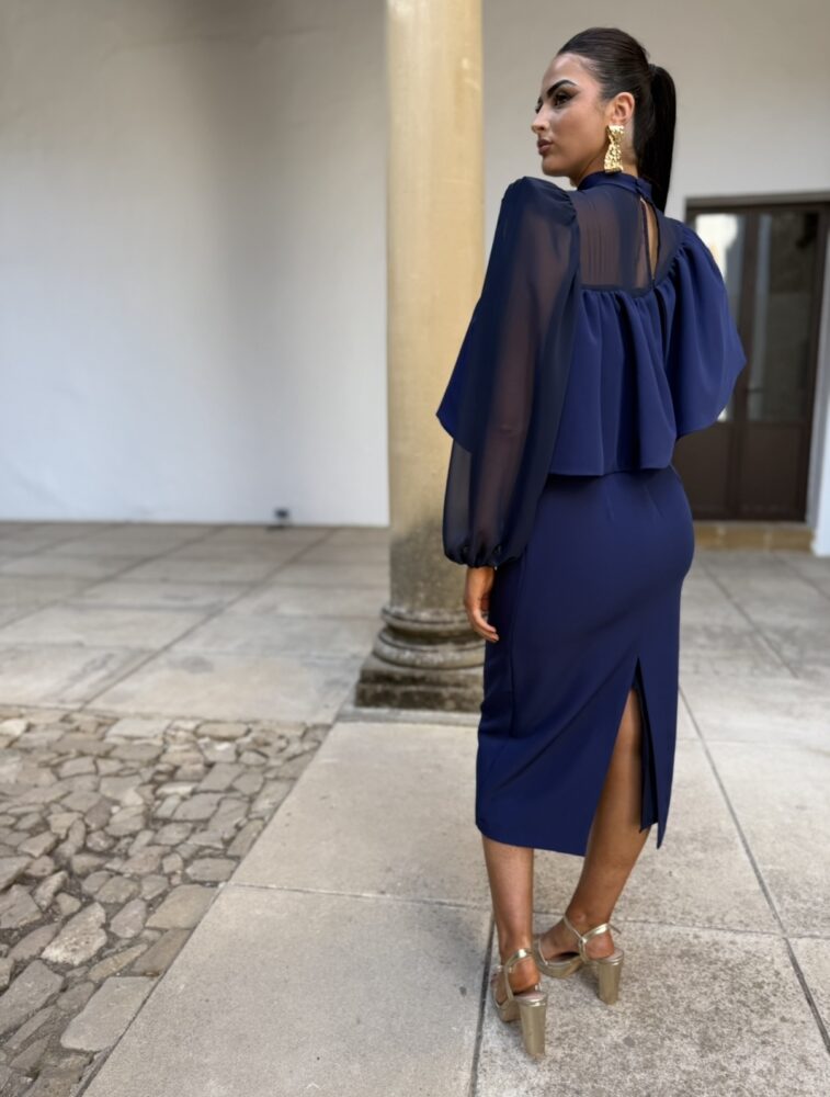 Vestido Vega Azul Marino - Imagen 2