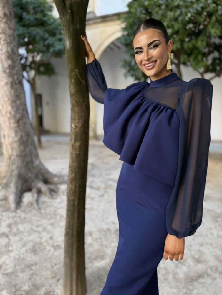 Vestido Vega Azul Marino