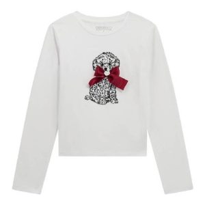 Camiseta perro lazo guess