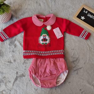 Jubón y cubre niño noel