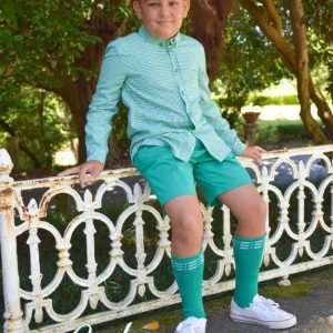 Conjunto camisa y short rubí