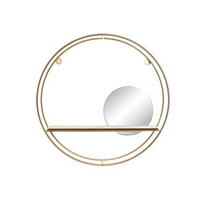 ESTANTERÍA CON ESPEJO METAL REDONDA