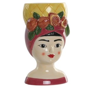 MACETERO BUSTO CHICA FRUTAS ROJO