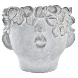 MACETERO GRIS CABEZA CHICO BESO