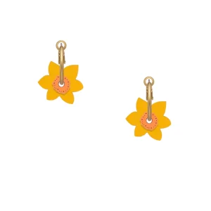 PENDIENTES NARCISOS. MATERIA RICA