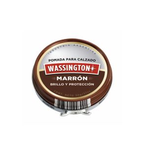 Pomada para Zapatos Wassington Incoloro y Marrón Cuero