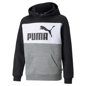 SUDADERA NIÑO PUMA NEGRA/ GRIS/ BLANCA ALGODÓN