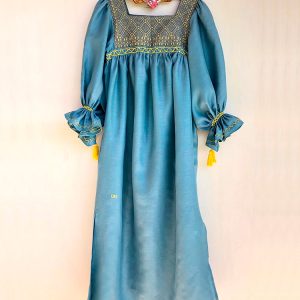 Vestido «Paulina» lino azul