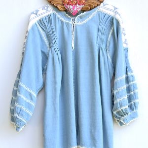 Blusa «Roberta» gris unión natural