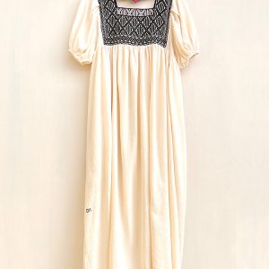 Vestido «Petra» negro y perla