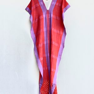 Poncho «Valentina» tangerina y lila