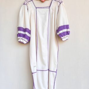 Vestido «Julia» uniones morado medio