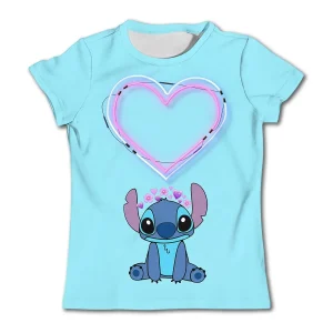 Camiseta Azul Stitch