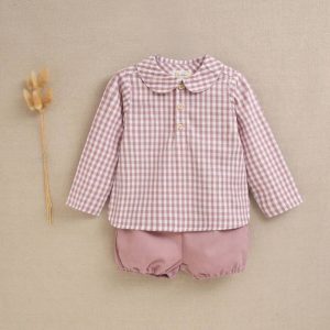 Conjunto bebe vichy