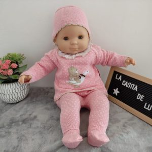 Jubón con polaina y capota bebé